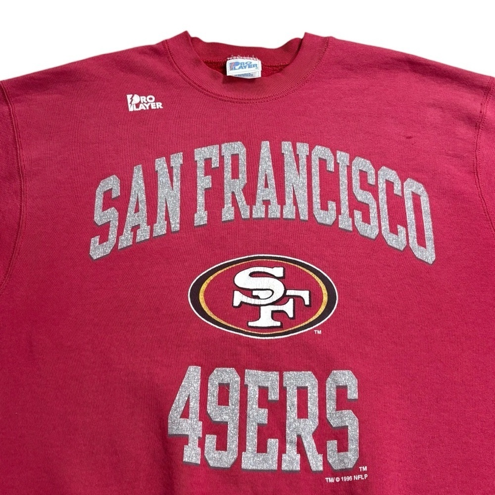 Vintage 1996 NFL San Francisco 49ers Pro Player Crewneck Sweatshirt - Picture 3 of 15